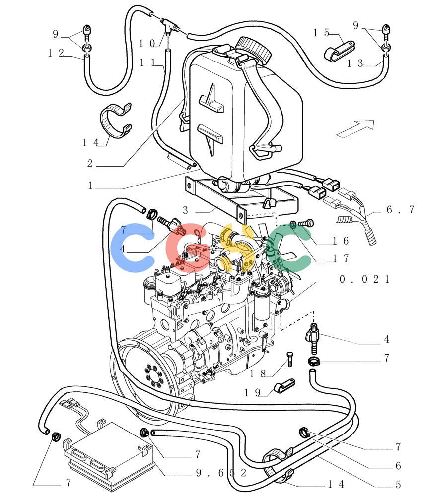 纽荷兰零件查询(DC150PS) - CRAWLER DOZER (9.653[02]) - ROPS CAB WITH CONDITIONER - OPTIONAL CODE 76076874 New Holland Constructuion