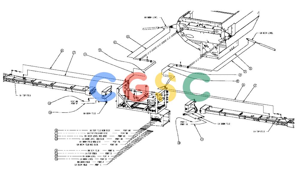 凯斯零件查询(438) - FLEX-AIR APPLICATOR - 2003 (3/03-10/03) (01-017) - BOOMS HOSE GROUP Case Agriculture