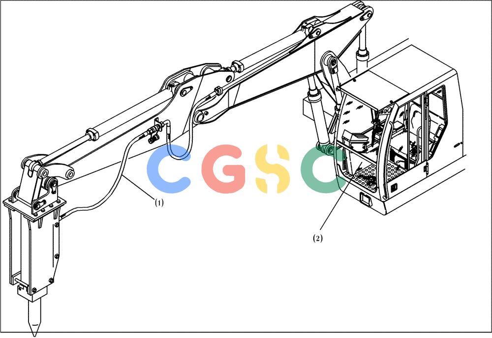 纽荷兰零件查询(EC450) - CRAWLER EXCAVATOR (SN: 750001-UP) (11/99-) (20.500[001]) - HYDRAULIC SYSTEM WORK ADDITIONAL FUNCT. (OPTION) (S/N 750017-750017) New Holland Constructuion