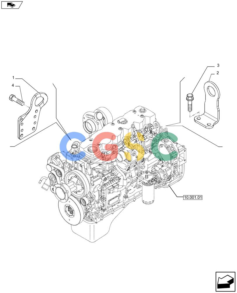 神钢零件查询(F4HFE613P A004) - ENGINE 5801366313 - LB02P00016P1 (3/10-) (10.012.04) - HOOKS - ENGINE (504121114) Kobelco