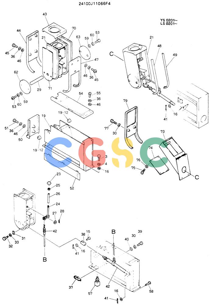 神钢零件查询(K916LC) - MARK II EXCAVTOR ASN YS0201 (1/89-12/03) (03-002[02]) - CONTROL ASSY Kobelco