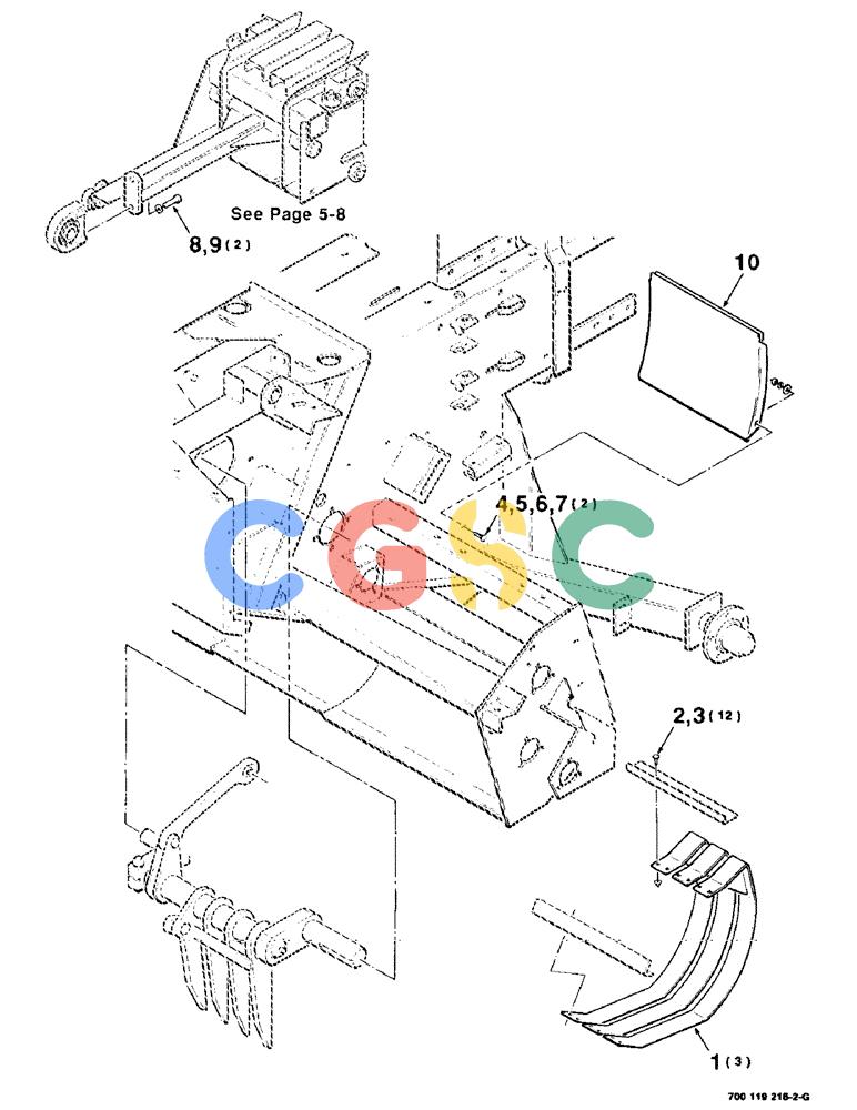 凯斯零件查询(8545) - CASE IH RECTANGULAR BALER (1/89-12/99) (5-04) - CHARGE CHAMBER WRAPPER ASSEMBLY Case Agriculture