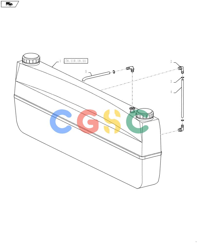 凯斯零件查询(810) - FLEX-AIR APPLICATOR - 2012 (2/12-) (78.110.19.BA) - RINSE TANK SIGHT GAUGE Case Agriculture