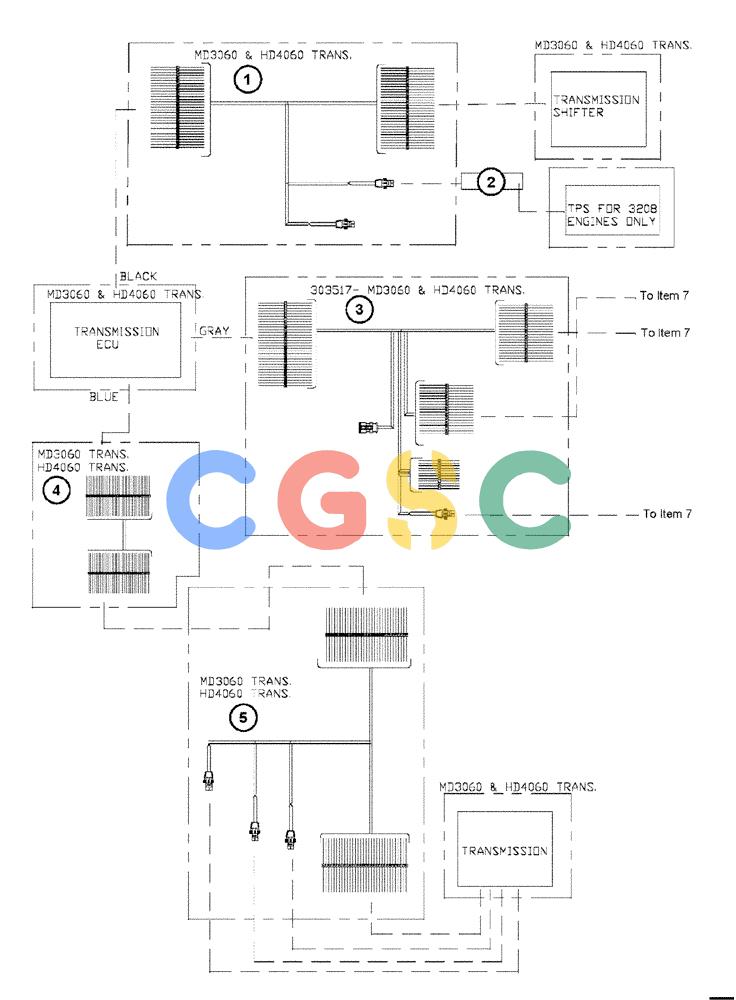 凯斯零件查询(FLX3330B) - FLOATER (12/99-9/02) (08-001[01]) - MAIN ELECTRICAL HARNESSES Case Agriculture