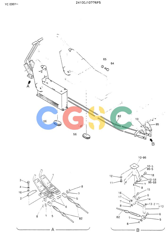 神钢零件查询(K912LC) - MARK II EXCAVATOR ASN YC0301-0737 (1/88-12/03) (03-001[01]) - CONTROL ASSY Kobelco