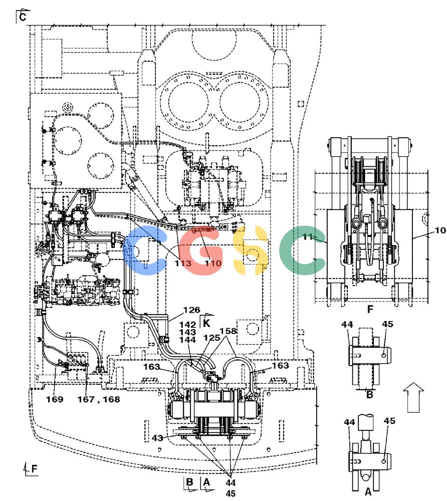 纽荷兰零件查询(E805) - CRAWLER EXCAVATOR (1/05-) (08-077-06[01]) - COUNTERWEIGHT REMOVAL SYSTEM New Holland Constructuion