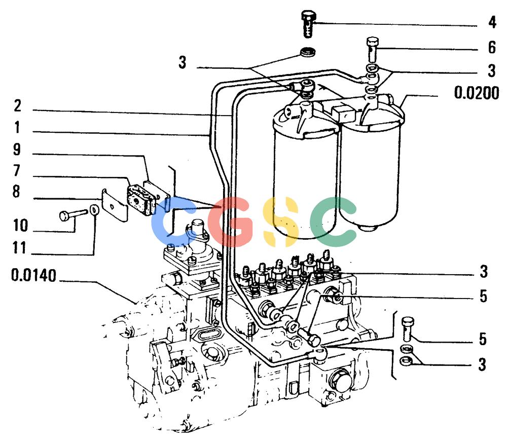 纽荷兰零件查询(FD14E) - CRAWLER DOZER (0.0200[001]) - PIPING-INJECTION EQUIPMENT New Holland Constructuion