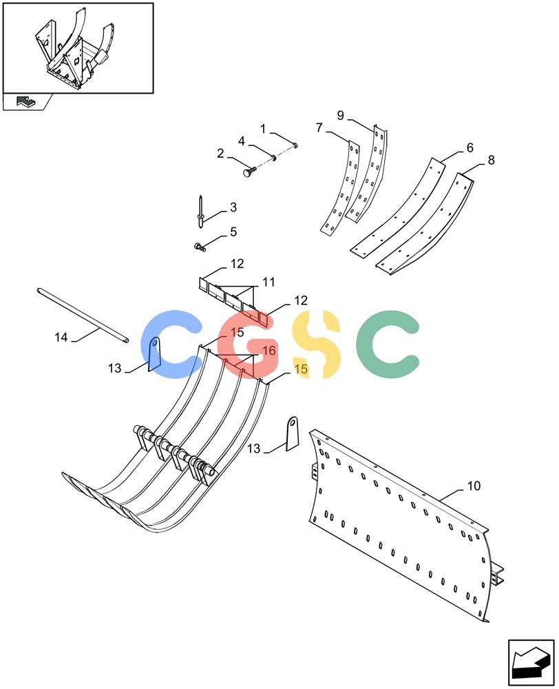 凯斯零件查询(LBX432S) - BIG RECTANGULAR BALER (3/03-12/08) (13.32[01]) - FILL FLOW KIT Case Agriculture