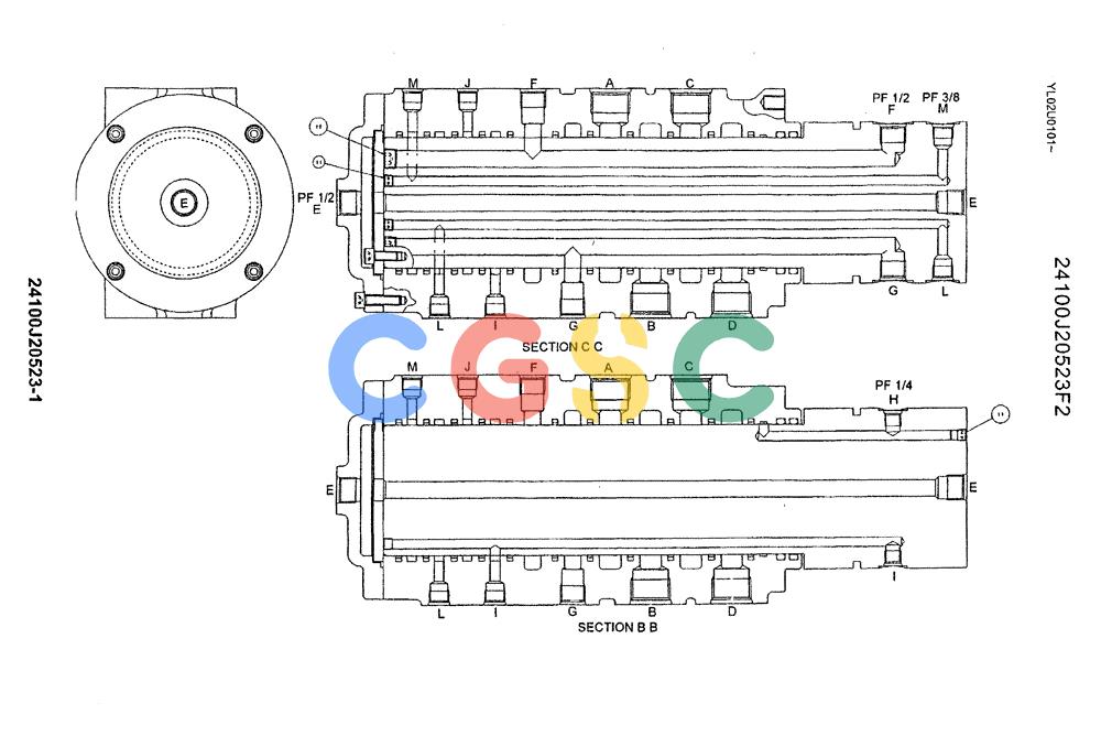 神钢零件查询(ED190LC) - BLADE RUNNER EXCAVATOR/DOZER BTW YL02U0101 - YL03U0135 (1/02-12/06) (06-003) - JOINT ASSY SWIVEL Kobelco