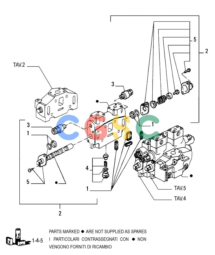 纽荷兰零件查询(FD175) - CRAWLER DOZER (N.A. VERSION)(S/N 061640 & AFTER) (1/93-) (3.436[03]) - EQUIPMENT CONTROL VALVE - COMPONENTS New Holland Constructuion