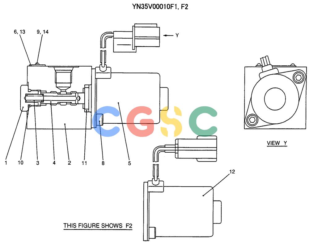 纽荷兰零件查询(E70SR) - MIDI CRAWLER EXCAVATOR ASN YT04-07175 (07-052) - VALVE ASSY, SOLENOID (DOZER, HAND CONTROL) New Holland Constructuion