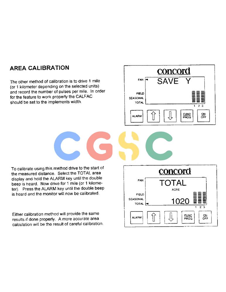 凯斯零件查询(3503) - CONCORD AIR SYSTEM (1/96-12/00) (C06) - AREA CALIBRATION Case Agriculture