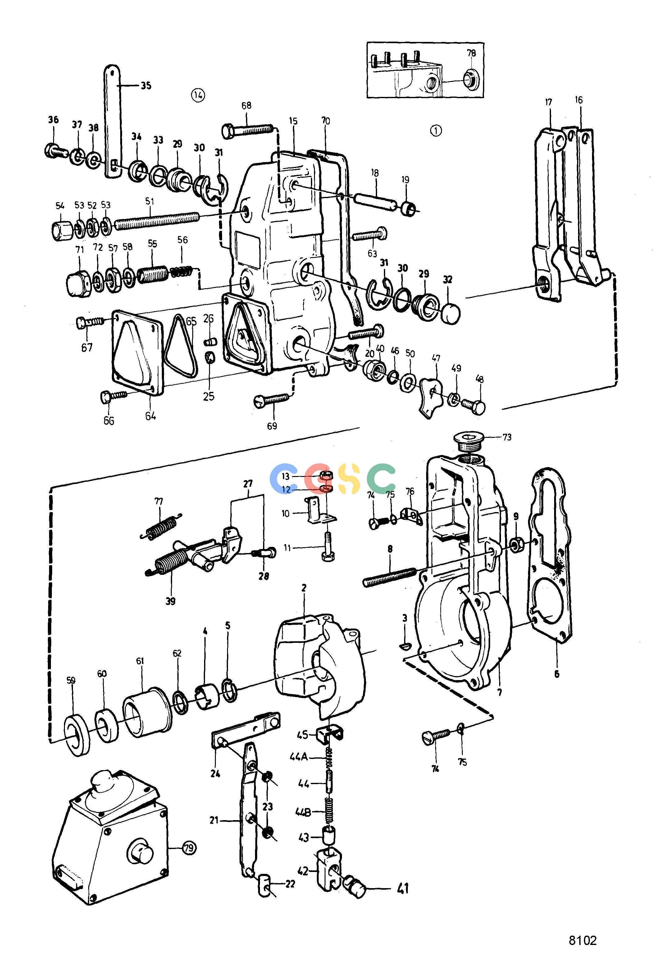 沃尔沃零件查询TMD121C; TAMD121C; TAMD121D; TAMD122C; TAMD122DFuel SystemCentrifugal Governor, ComponentsEPC Volvo Penta Parts catalog