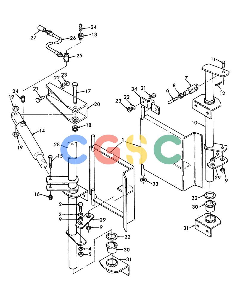 凯斯零件查询(SBX550) - CASE IH SQUARE BALER (11/01-8/08) (038) - HYDRAULIC DOORS KIT Case Agriculture