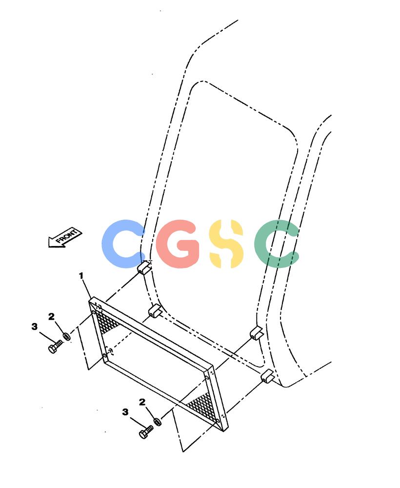 纽荷兰零件查询(E805) - CRAWLER EXCAVATOR (1/05-) (09-077-03[01]) - CAB GUARD New Holland Constructuion