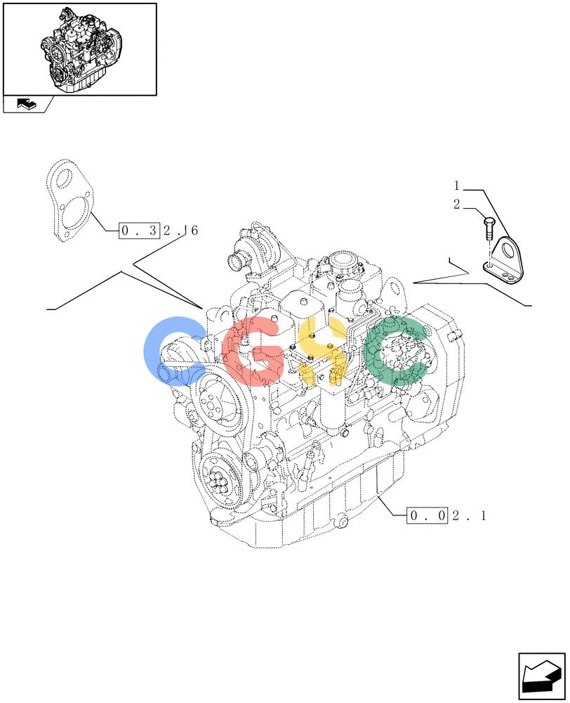 神钢零件查询(F4GE9484A J600) - ENGINE 504120790 - 87052264 (1/07-12/10) (0.45.0) - HOOKS - ENGINE (2852182) Kobelco