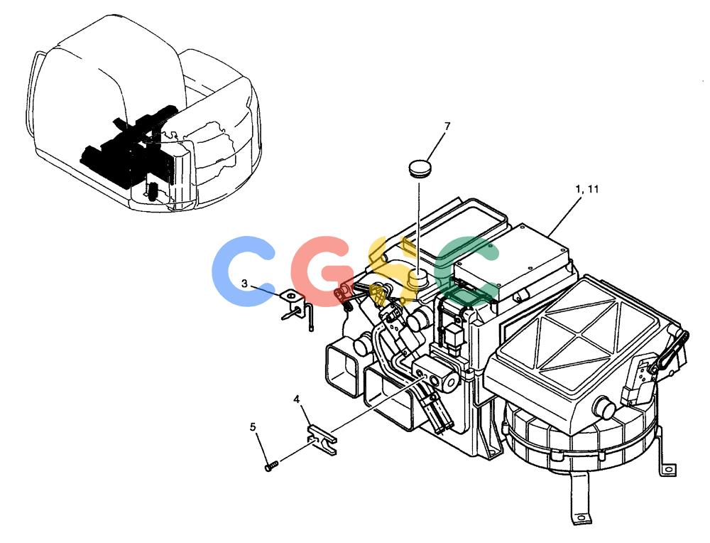 纽荷兰零件查询(E70) - MIDI CRAWLER EXCAVATOR (NA) (1/06-) (070) - CONDITIONER ASSEMBLY, AIR New Holland Constructuion
