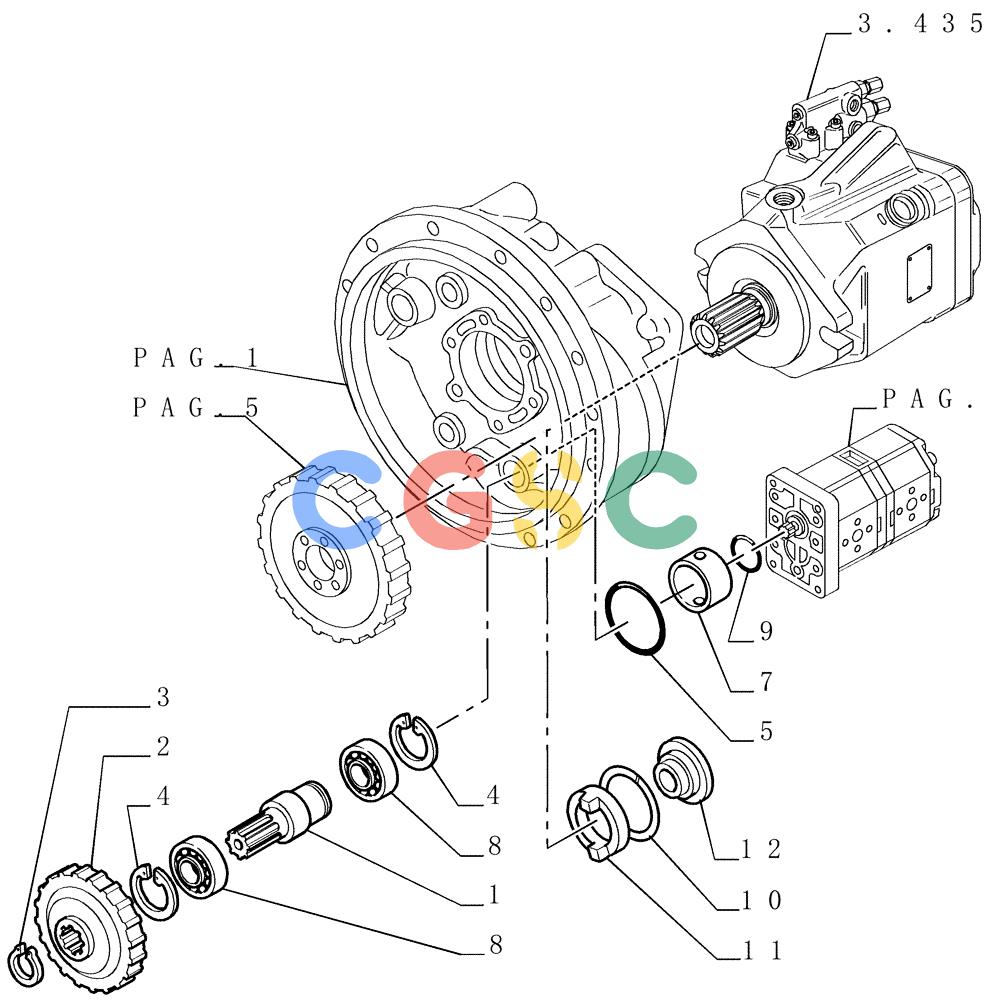 纽荷兰零件查询(DC180.B) - CRAWLER DOZER TIER 2 (3/03-) (1.200[02]) - UNIT TORQUE CONVERTER New Holland Constructuion