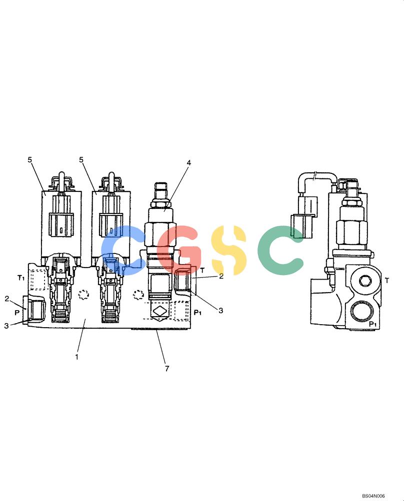纽荷兰零件查询(E15) - COMPACT CRAWLER EXCAVATOR (N.A.) (1/06-) (08-40[00]) - VALVE ASSY - SOLENOID (PH35V00001F1) New Holland Constructuion