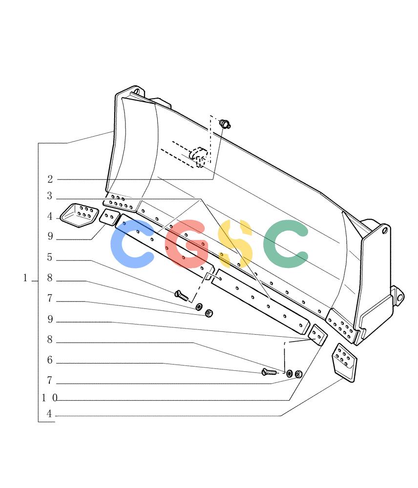 纽荷兰零件查询(DC150PS) - CRAWLER DOZER (9.468[01]) - SEMI-U MOLDBOARD (HSU) - OPTIONAL CODE 76075339 New Holland Constructuion