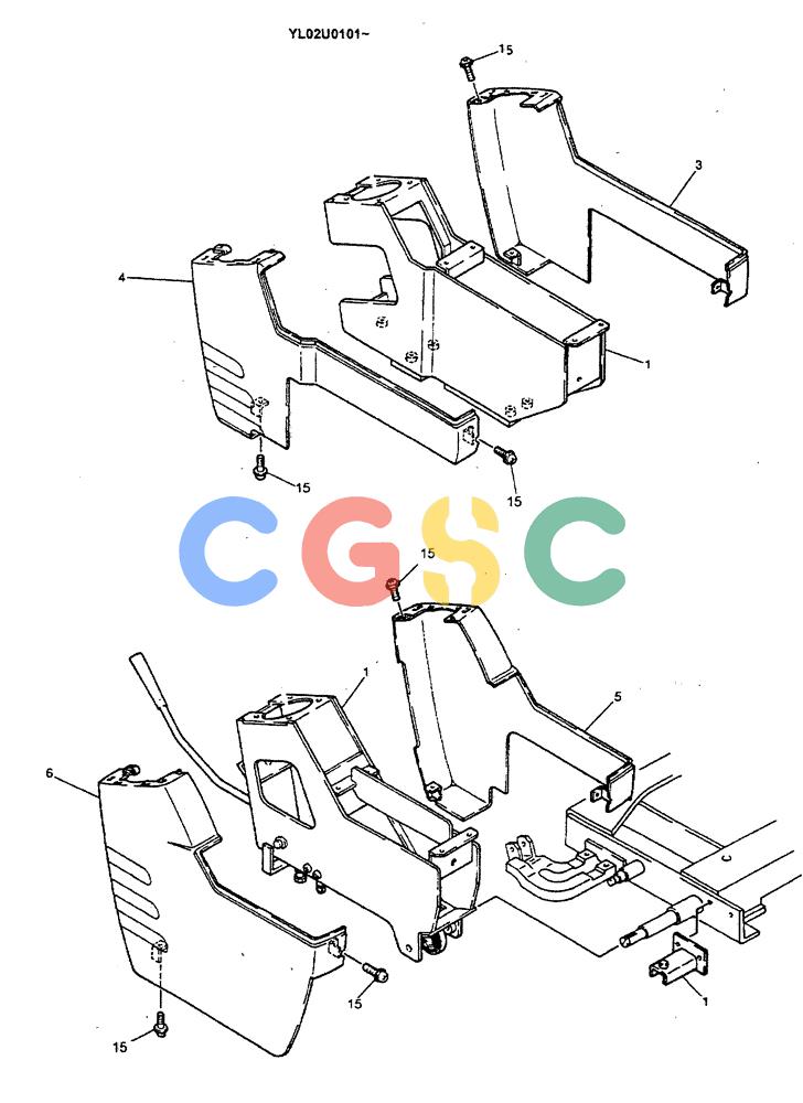 神钢零件查询(ED190LC) - BLADE RUNNER EXCAVATOR/DOZER BTW YL02U0101 - YL03U0135 (1/02-12/06) (01-027[02]) - CONTROLS, OPERATORS Kobelco