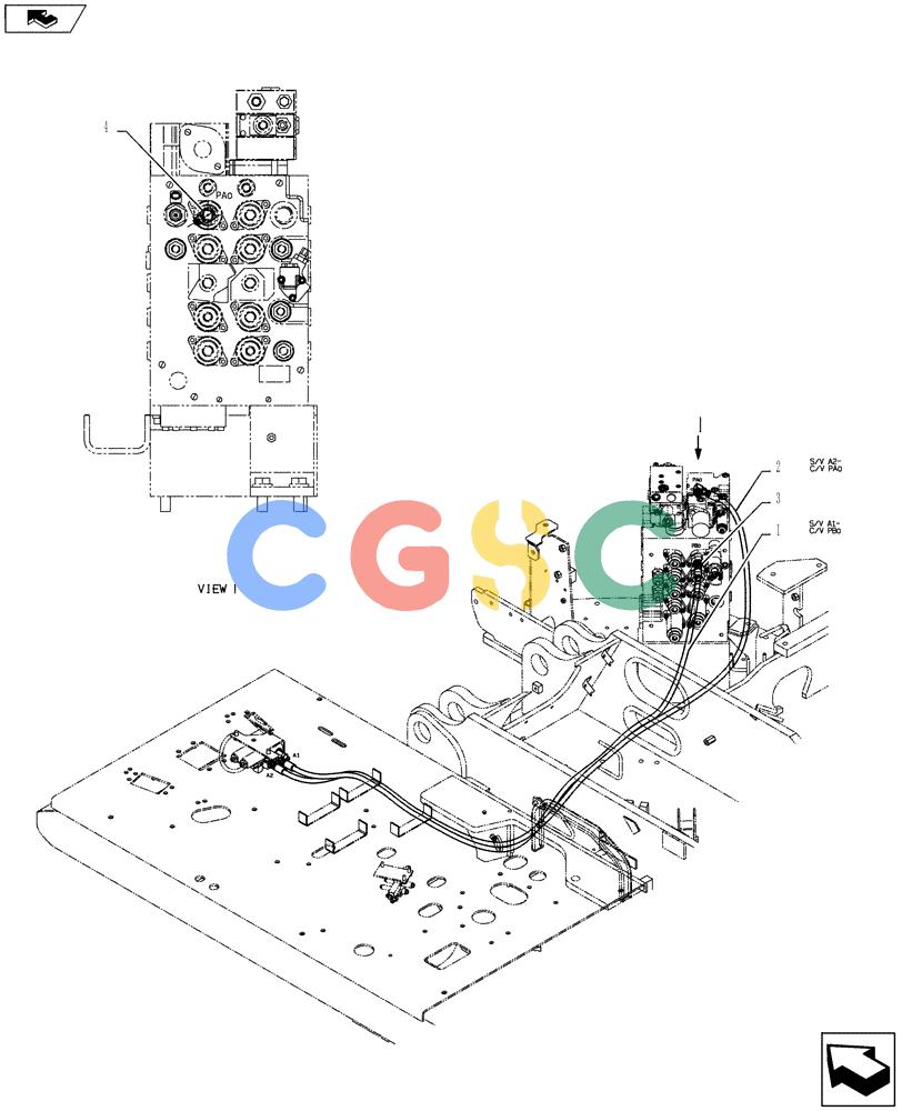 纽荷兰零件查询(E135BSRLC) - CRAWLER EXCAVATOR ASN YH06-08001 (01-034[02]) - CONTROL LINES, REMOTE New Holland Constructuion