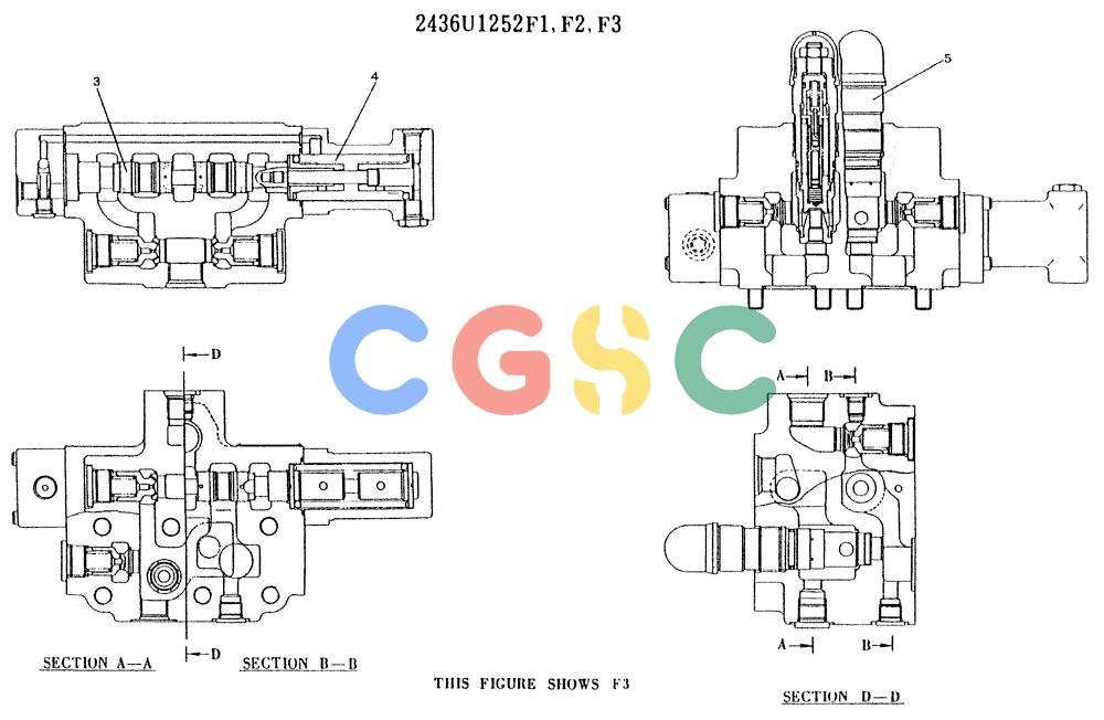 神钢零件查询(K907LC) - MARK II EXCAVATOR ASN YQ0565 (GLOBAL) (1/87-12/03) (11-030[02]) - VALVE ASSY, CONTROL (SWING) Kobelco