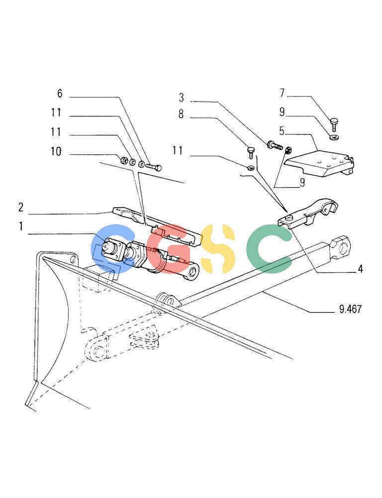 纽荷兰零件查询(FD175) - CRAWLER DOZER (N.A. VERSION)(S/N 061640 & AFTER) (1/93-) (9.470[01]) - TILT CYLINDER - FRONT IMPLEMENT - OPTIONAL CODE 79113485 New Holland Constructuion