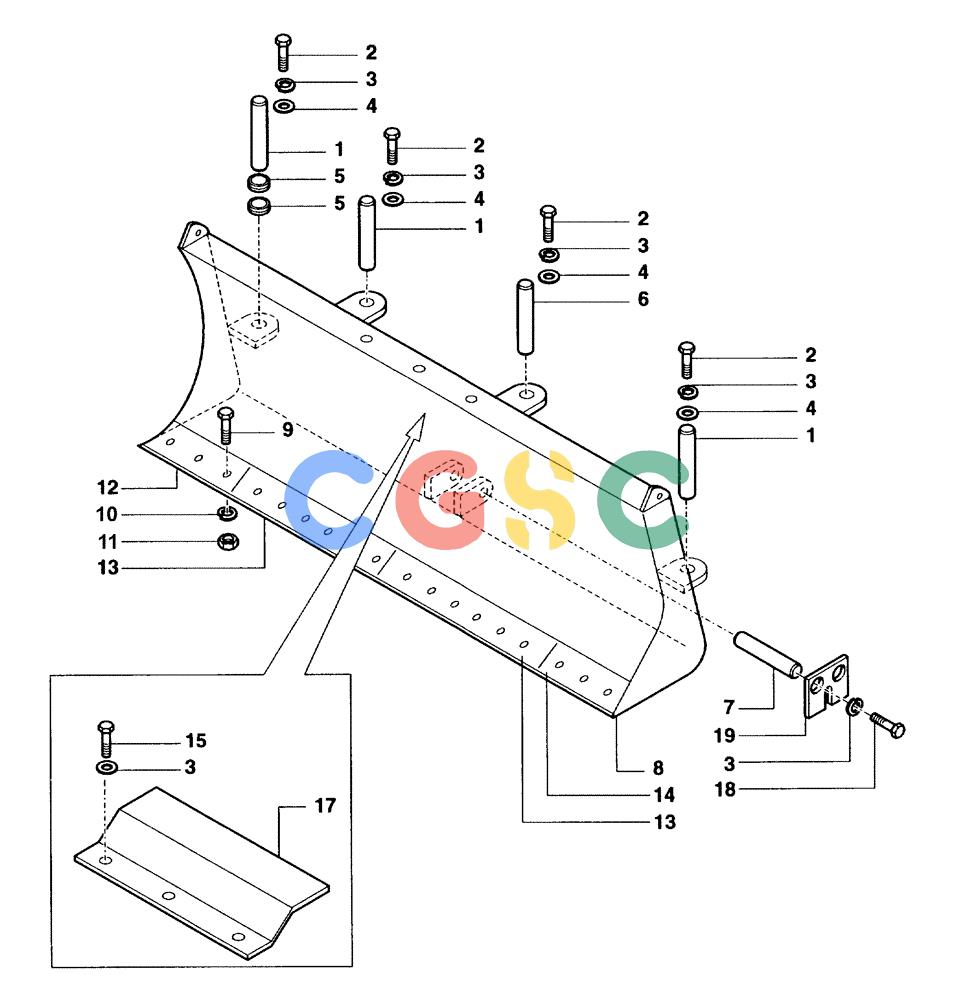 纽荷兰零件查询(DC100) - CRAWLER DOZER (N.A. VERSION) (4/00-) (9.260[01F]) - DOZER BLADE OPTIONAL - 3300 MM - DC100 LGP S/N 13115001 & UP New Holland Constructuion