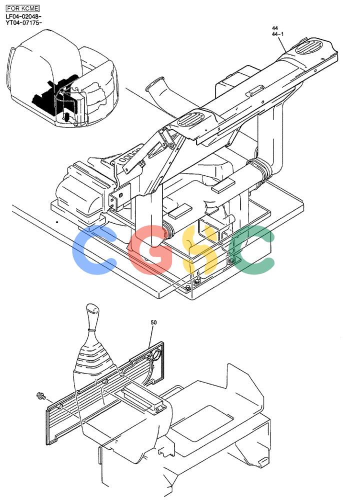 纽荷兰零件查询(E70SR) - MIDI CRAWLER EXCAVATOR ASN YT04-07175 (01-049[01]) - PANEL ASSY, INSTRUMENT (AIR-CON) New Holland Constructuion