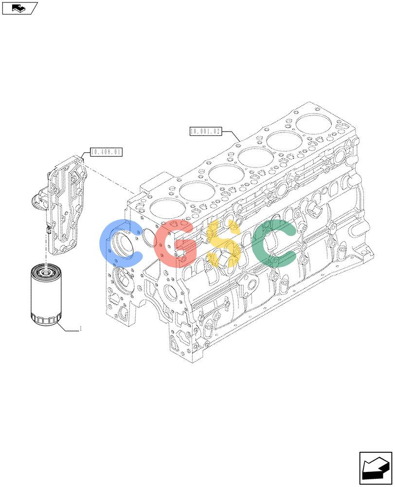 神钢零件查询(F4GE9684R J605) - ENGINE 5801404376 - 84370655 (11/13-) (10.206.02) - OIL FILTERS - ENGINE (2852525) Kobelco