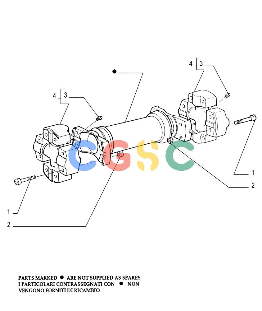 纽荷兰零件查询(FD175) - CRAWLER DOZER (N.A. VERSION)(S/N 061640 & AFTER) (1/93-) (1.204[02]) - DRIVE SHAFT - COMPONENTS New Holland Constructuion