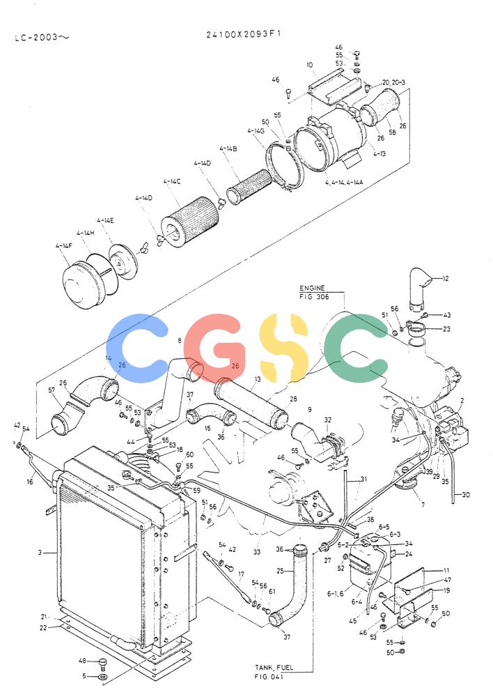 神钢零件查询(K912A) - EXCAVATOR BTW LC-2003 - LC-2016 (1/85-12/03) (06-001) - POWER PLANT ASSY Kobelco