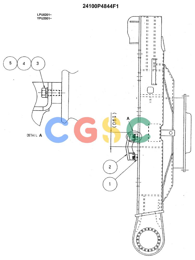 神钢零件查询(SK130LC) - EXCAVATOR BTW YPU1001 - YPU2000 (1/98-12/98) (07-001[01]) - LOWER INSTALL, REWORK (SC - TRACK GUIDE ASSY) Kobelco