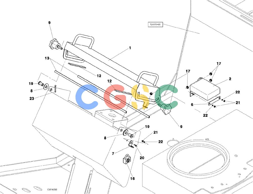 纽荷兰零件查询(CV2500) - VIBRATORY ROLLER (12-017-00[01]) - OPERATORS COMPARTMENT New Holland Constructuion