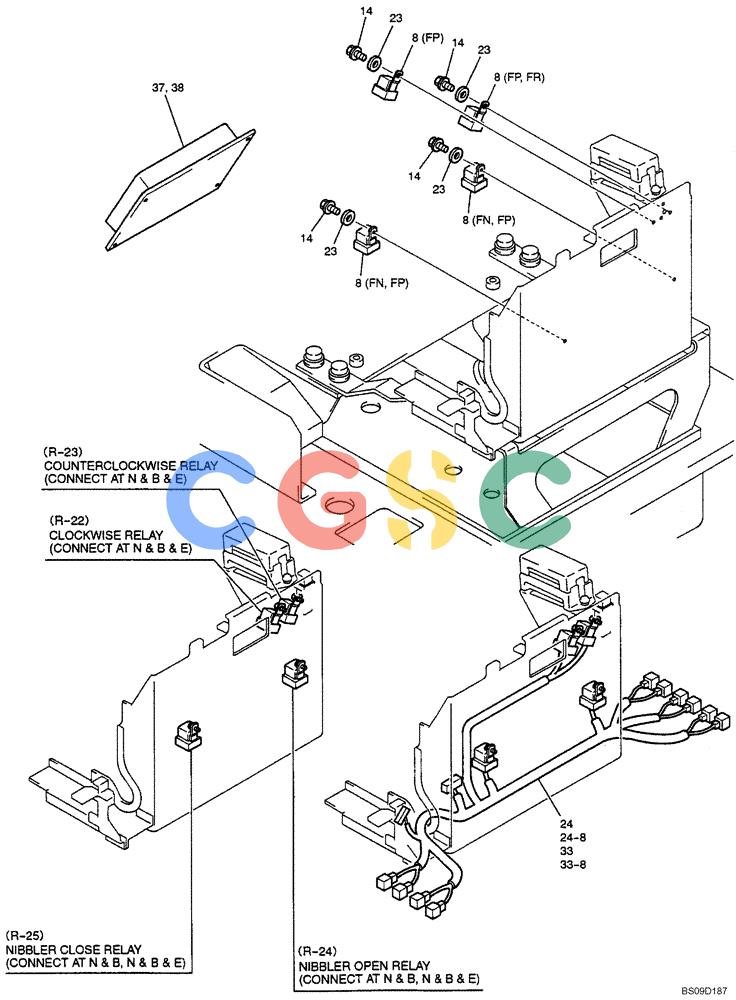 神钢零件查询(NIBBLER) - & BREAKER - SK70SR-1E SHORT RADIUS EXCAVATOR ASN YT02-04001 (4/03-12/04) (06-077[01]) - CONTROLLER ASSEMBLY, (YT22E00013FN, YT22E00013FP & YT22E00013FR), PAGE 1 OF 2 Kobelco