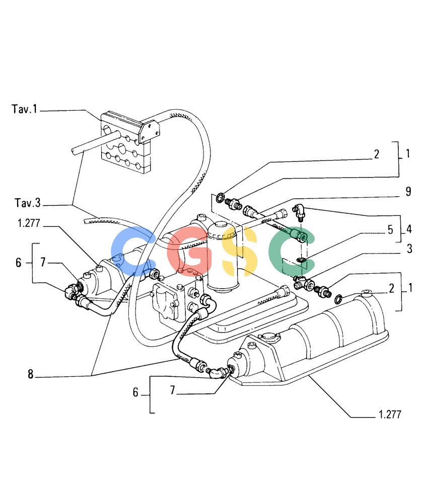 纽荷兰零件查询(FD175) - CRAWLER DOZER (N.A. VERSION)(S/N 061640 & AFTER) (1/93-) (2.319[02]) - STEERING CONNECTING PIPING New Holland Constructuion