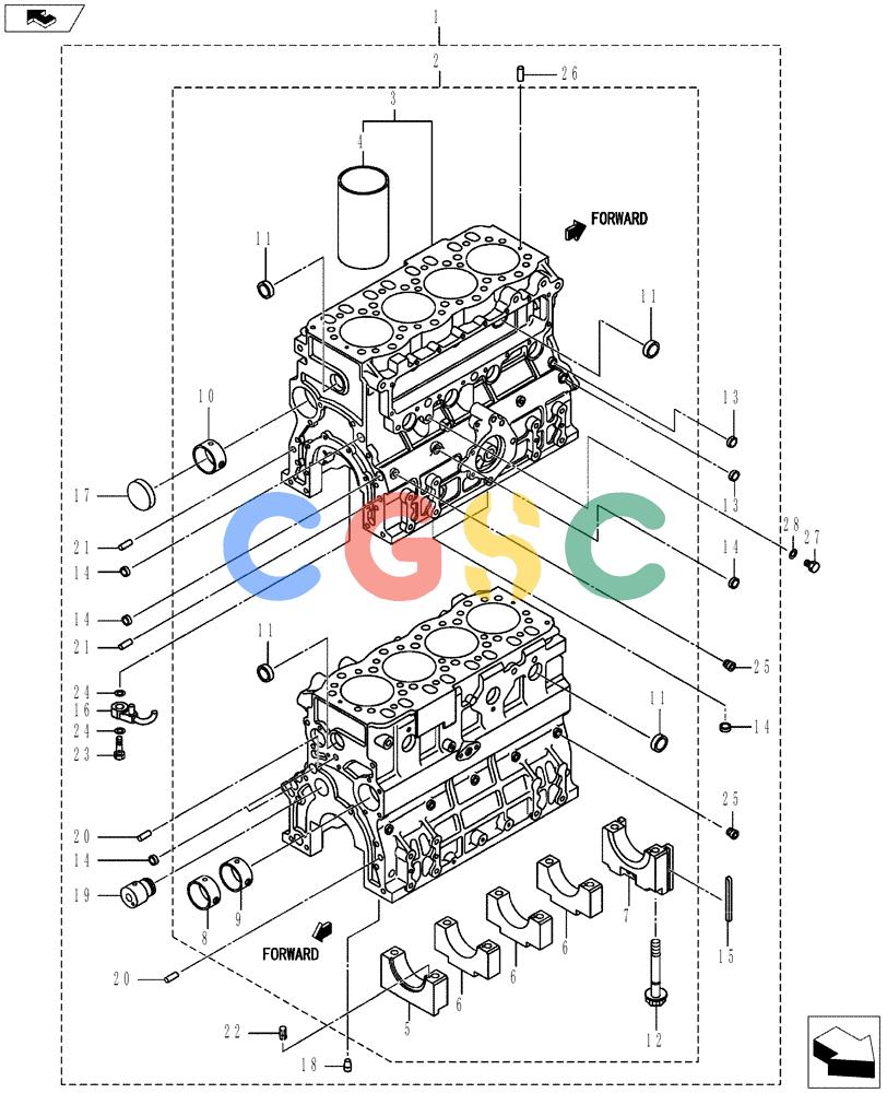 神钢零件查询(ED150-2) - BLADE RUNNER EXCAVATOR/DOZER ASN LH01-01001 (1/09-12/12) (08-005[00]) - CRANKCASE Kobelco