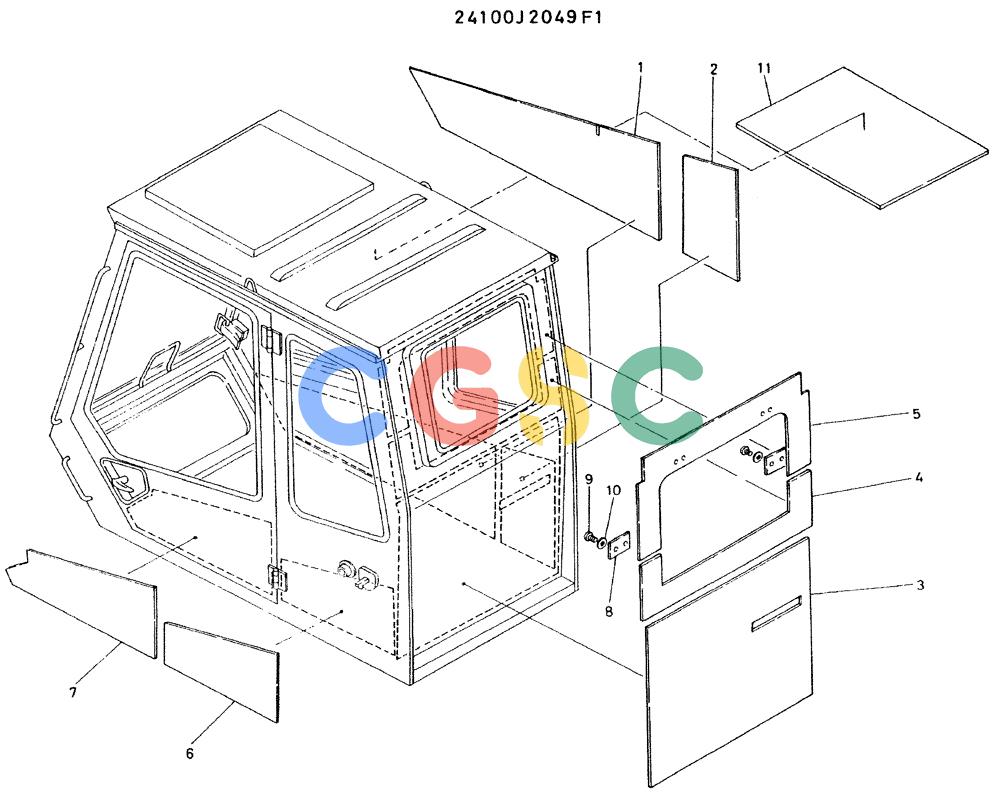 神钢零件查询(K935) - EXCAVATOR BTW L70106 - L70166, LU0067 (1/76-12/03) (02-003) - INSULATOR ASSY Kobelco