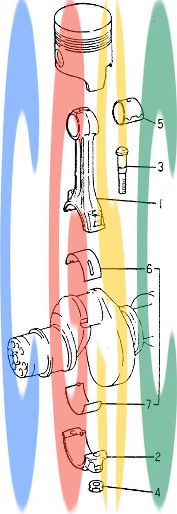 神钢零件查询(MD240C) - EXCAVATOR ASN LLU00601 (1/80-12/06) (17-009) - CONNECTING ROD & BEARING Kobelco