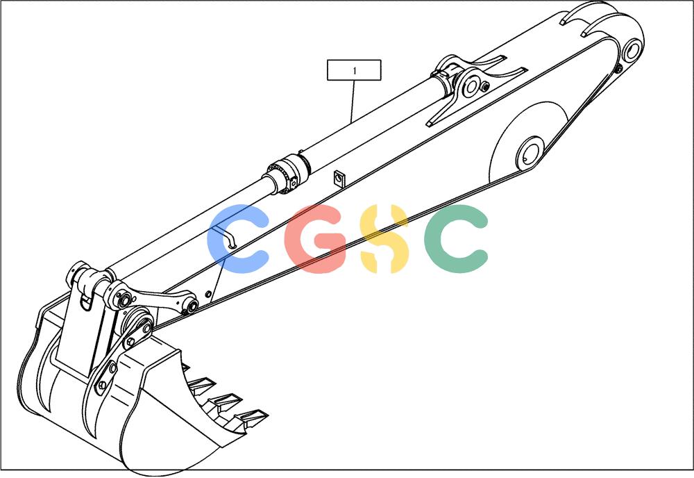 纽荷兰零件查询(EC215) - CRAWLER EXCAVATOR (11/99-) (24.050[001]) - BACKHOE CYLINDER INSTALL.MATERIAL (S/N 721501-UP) New Holland Constructuion