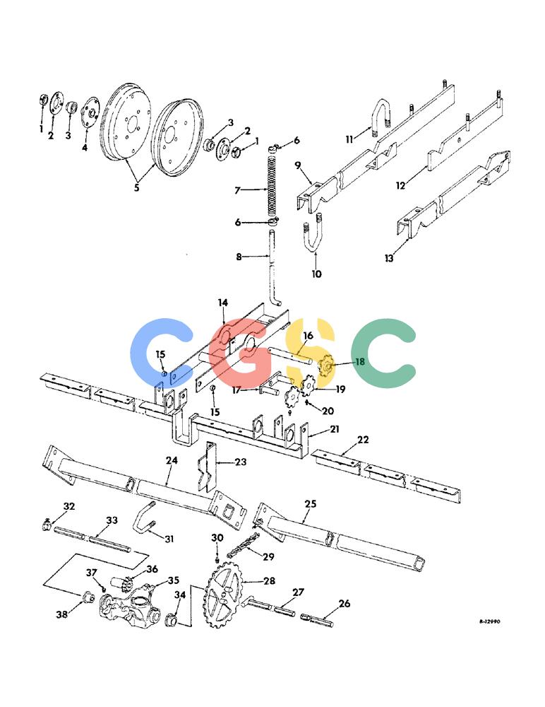 凯斯零件查询(DRY) - FERTILIZER UNITS (6-ROW & 12-ROW) (1/63-12/65) (A-161) - DRY FERTILIZERS, DRIVE UNIT Case Agriculture