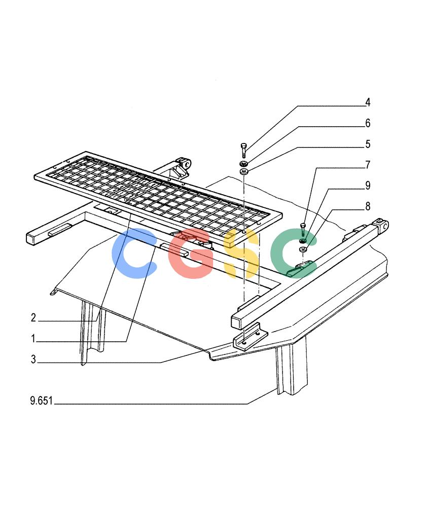 纽荷兰零件查询(FD175) - CRAWLER DOZER (N.A. VERSION)(S/N 061640 & AFTER) (1/93-) (9.654[02]) - SWEEPS - ROPS CANOPY - OPTIONAL CODE 79093160 New Holland Constructuion
