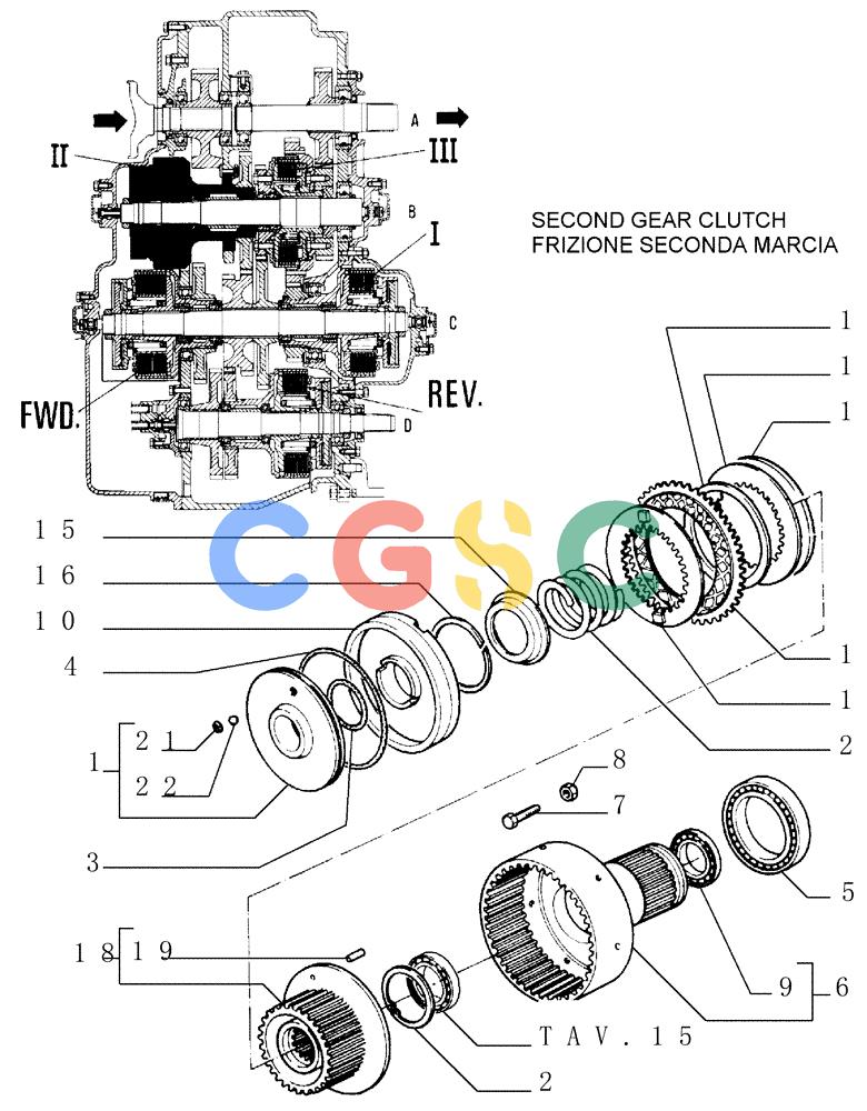 纽荷兰零件查询(FD145) - CRAWLER DOZER (N.A. VERSION) (10/98-) (1.211[18]) - TRANSMISSION - COMPONENTS New Holland Constructuion