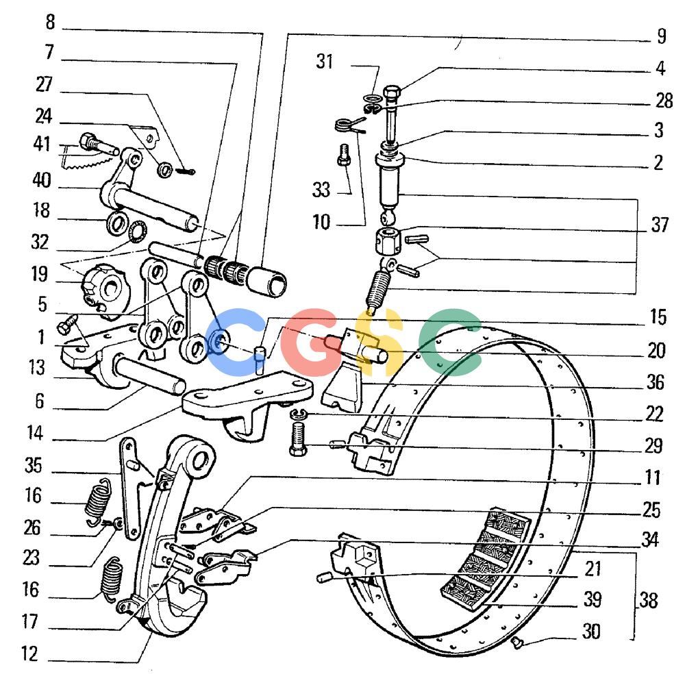 纽荷兰零件查询(FL5B) - CRAWLER LOADER (C1.01[002]) - BRAKE FOOT CONTROL New Holland Constructuion