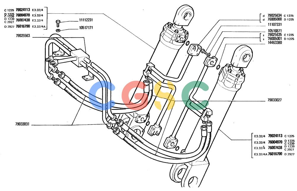 纽荷兰零件查询(FD20) - CRAWLER DOZER (E3.02/4[001]) - HYDRAULIC SYSTEM New Holland Constructuion
