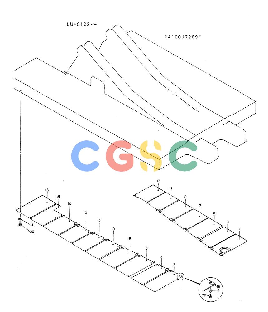 神钢零件查询(K935) - EXCAVATOR SUPPLEMENT ASN LU00154 (1/76-12/03) (02-047) - COVER ASSY, UNDER (FOR NORWAY) Kobelco