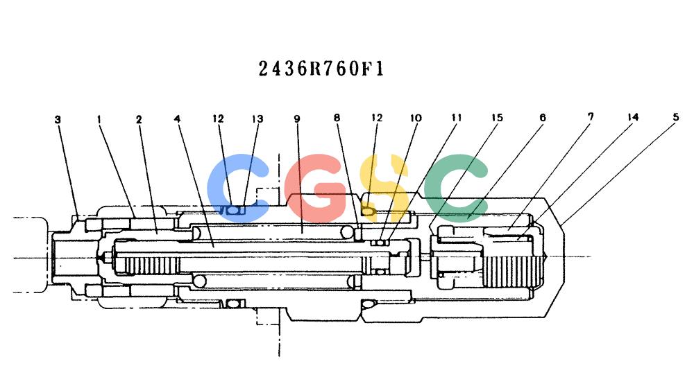 神钢零件查询(K909LC) - MARK II EXCAVATOR ASN LL1488 (1/87-12/03) (11-008) - VALVE ASSY, RELIEF Kobelco