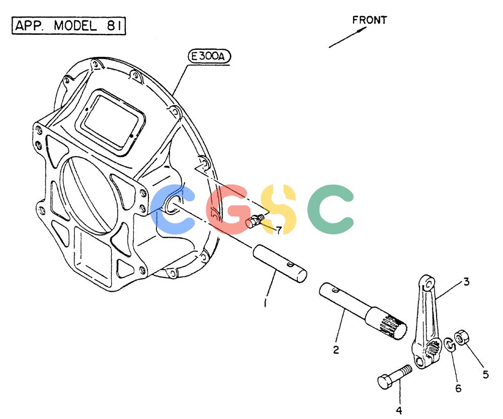 神钢零件查询(FD6T04) - NISSAN DIESEL ENGINE - LK500 (1/06-12/06) (08-003) - LEVER-CLUTCH Kobelco