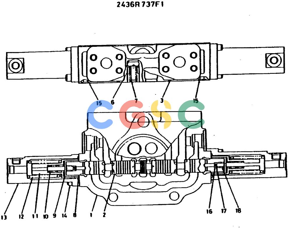 神钢零件查询(MD400LC) - EXCAVATOR BTW YS0101 - YS0200 (1/80-12/06) (09-007) - SPOOL ASSY/ P.N. 2436R737F1 Kobelco